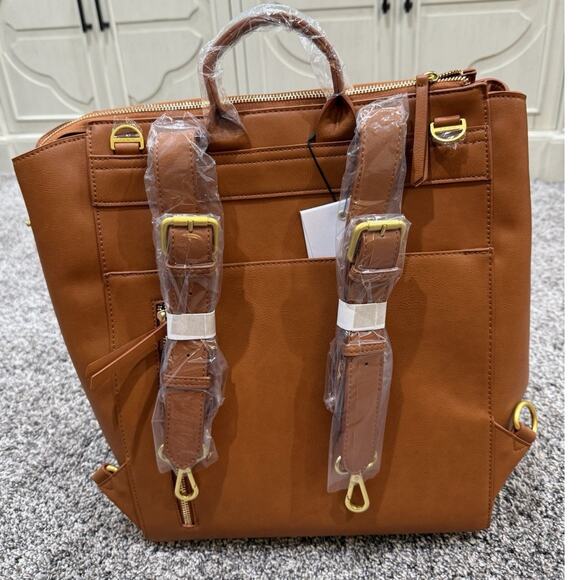 Fawn Design - The Square Diaper Bag Brown Matte main image 6